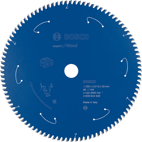 Kreissägeblatt für Akkusägen Expert for Wood, 305 x 2,2/1,6 x 30, 96 Zähne