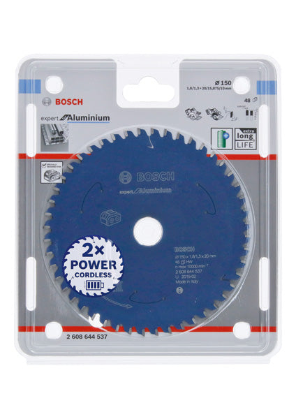 Kreissägeblatt für Akkusägen Expert for Aluminium, 150 x 1,8/1,3 x 20, 48 Zähne