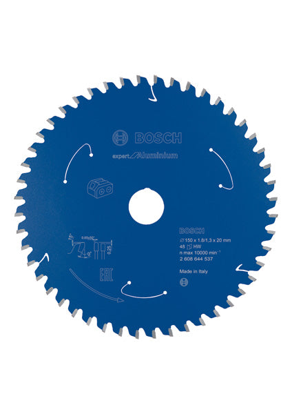 Kreissägeblatt für Akkusägen Expert for Aluminium, 150 x 1,8/1,3 x 20, 48 Zähne