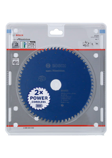Kreissägeblatt für Akkusägen Expert for Aluminium, 210 x 2/1,4 x 30, 66 Zähne