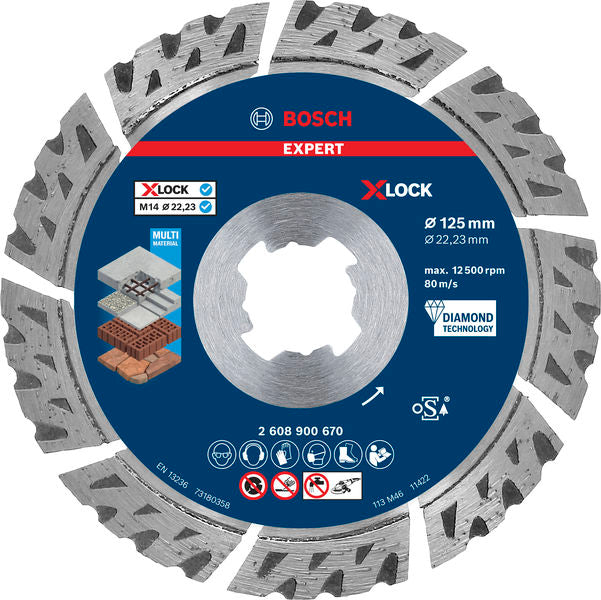 EXPERT MultiMaterial X-LOCK Diamanttrennscheiben 125mm