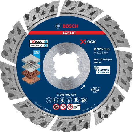 EXPERT MultiMaterial X-LOCK Diamanttrennscheiben 125mm