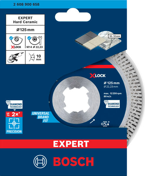 EXPERT HardCeramic X-LOCK Diamanttrennscheiben, 125 x 22.23 x 1.4 x 10 mm