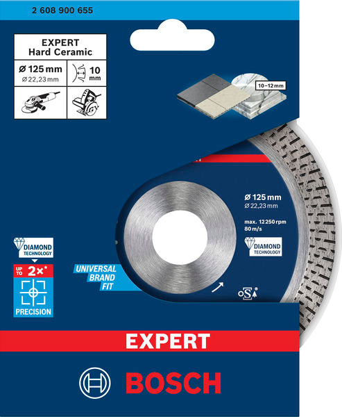 EXPERT HardCeramic Diamanttrennscheiben, 125 x 22,23 x 1,4 x 10 mm