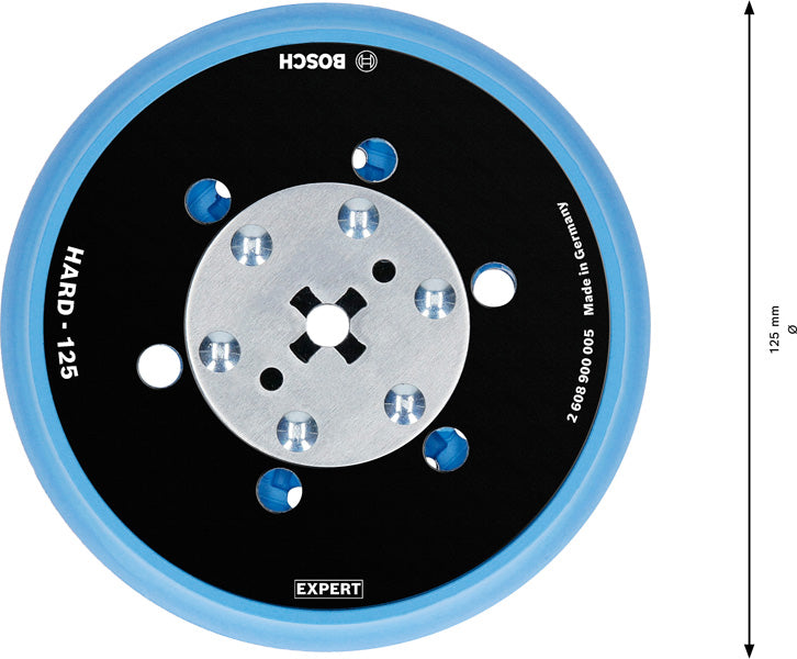EXPERT Universal-Multi-Loch-Schleifteller, 125 mm, hart