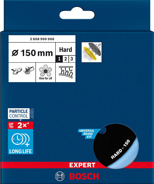 EXPERT Universal-Multi-Loch-Schleifteller, 150 mm, hart