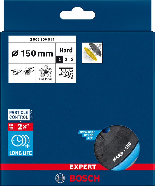 EXPERT Multi-Loch-Schleifteller für Bosch, 150 mm, hart