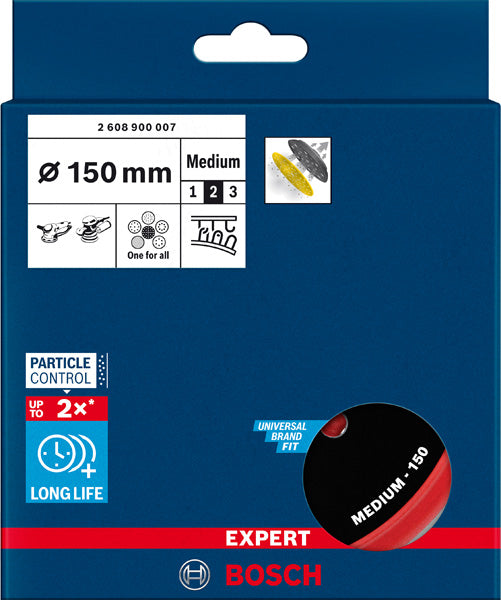 EXPERT Universal-Multi-Loch-Schleifteller, 150 mm, mittel