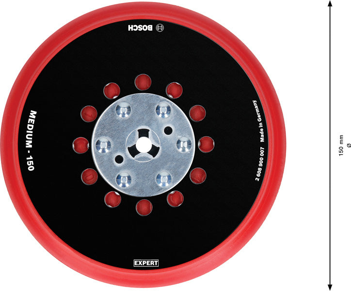 EXPERT Universal-Multi-Loch-Schleifteller, 150 mm, mittel