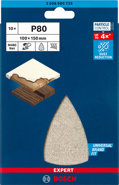 EXPERT M480 Schleifnetz für Multischleifer 100 x 150 mm 10 Stück