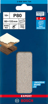 EXPERT M480 Schleifnetz für Schwingschleifer, 80 x 133 mm 10 Stück