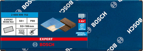EXPERT M480 Schleifnetz für Schwingschleifer, 93 x 186 mm 50 Stück