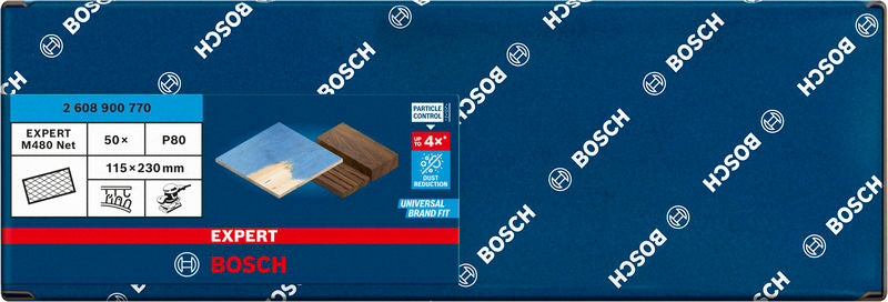EXPERT M480 Schleifnetz für Schwingschleifer, 115 x 230 mm 50 Stück