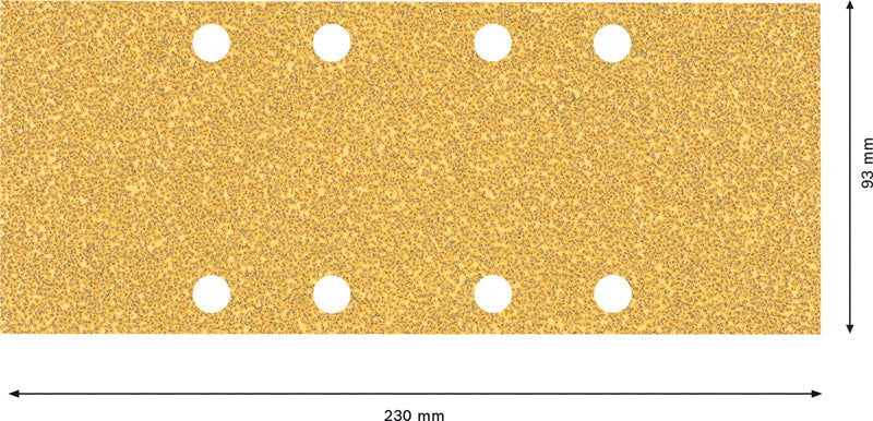 EXPERT C470 Schleifpap., 8 Löcher für Schwingschl., 93 x 230 mm 10er-Pack
