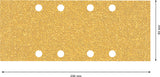 EXPERT C470 Schleifpap., 8 Löcher für Schwingschl., 93 x 230 mm 10er-Pack