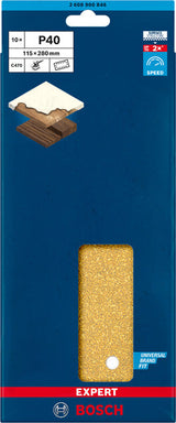 EXPERT C470 Schleifpap., 14 Löcher für Schwingschl., 115 x 280 mm 10er-Pack