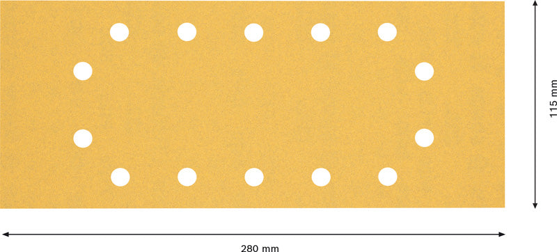 EXPERT C470 Schleifpapier 14 Lö. für Schwingschleifer 115 x 280 mm