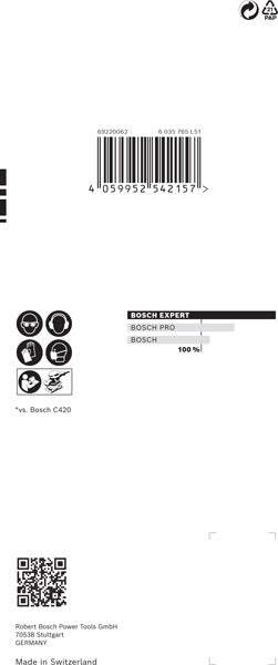 EXPERT C470 Schleifpap., 8 Löcher für Schw.schl., 80 x 133 mm 10er-Pack