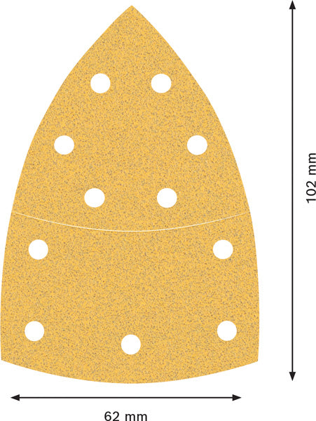 EXPERT C470 Schleifpapier, 102 x 62/93 mm 50 Stück
