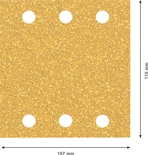 EXPERT C470 Schleifpapier, 115 x 107 mm 50 Stück