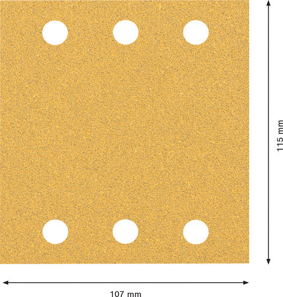 EXPERT C470 Schleifpapier-Set, 115 x 107 mm, K 60/120/180, 10 Stück