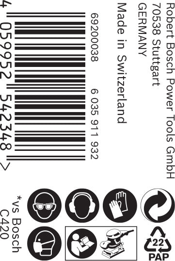 EXPERT C470 Schleifpapierrolle zum Handschleifen, 115 mm