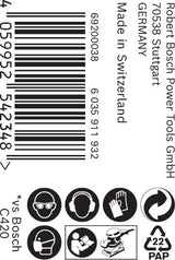 EXPERT C470 Schleifpapierrolle zum Handschleifen, 115 mm