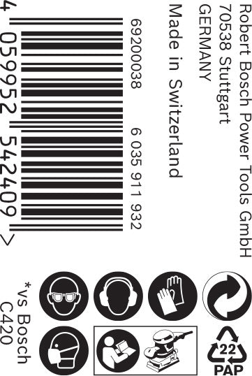 EXPERT C470 Schleifpapierrolle zum Handschleifen, 93 mm