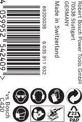 EXPERT C470 Schleifpapierrolle zum Handschleifen, 93 mm