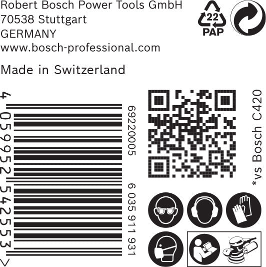 EXPERT C470 Schleifpapier mit 6 Löchern für Exzenterschl., 150 mm 50 Stück