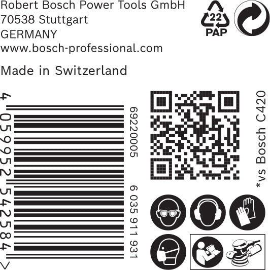 EXPERT C470 Schleifp. mit 6 Löchern für Exzenterschl., 150 mm 50er-Pack