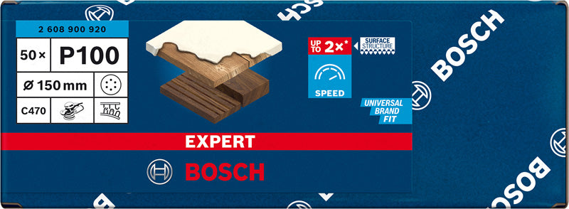 EXPERT C470 Schleifp. mit 6 Löchern für Exzenterschl., 150 mm 50er-Pack
