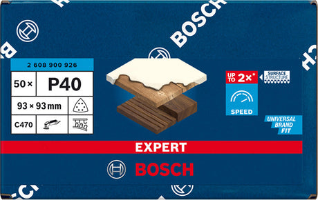 EXPERT C470 Schleifpapier für Deltaschleifer, 93 mm  50 Stück