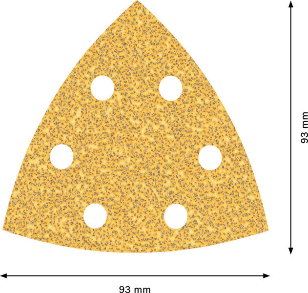 EXPERT C470 Schleifpapier für Deltaschleifer, 93 mm  50 Stück