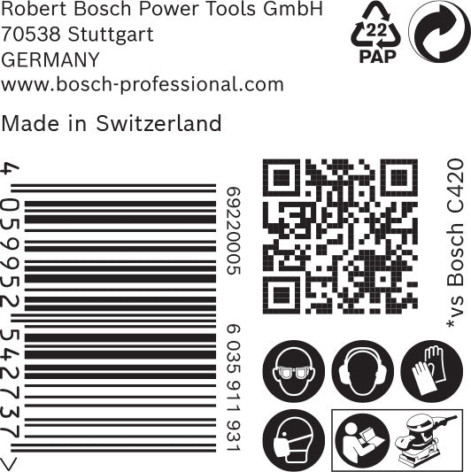 EXPERT C470 Schleifpap., 8 Löcher für Schw.schl., 93 x 186 mm 50er-Pack