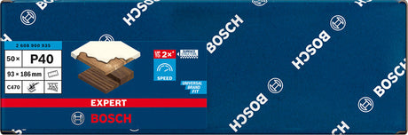 EXPERT C470 Schleifpap., 8 Löcher für Schw.schl., 93 x 186 mm 50er-Pack