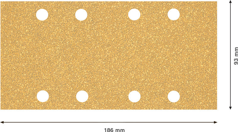 EXPERT C470 Schleifpap., 8 Löcher für Schw.schl., 93 x 186 mm 50er-Pack