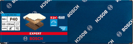 EXPERT C470 Schleifpap., 14 Löcher für Schw.schl., 115 x 230 mm 50er-Pack