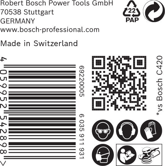 EXPERT C470 Schleifpap 125 mm 50er-Pack