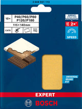 EXPERT C470 Schleifpapier-Set für Schwingschleifer, 115 x 140 mm, 10-tlg.
