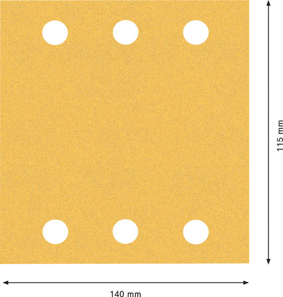 EXPERT C470 Schleifpapier-Set für Schwingschleifer, 115 x 140 mm, 10-tlg.
