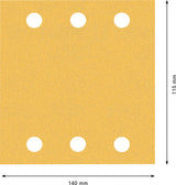 EXPERT C470 Schleifpapier-Set für Schwingschleifer, 115 x 140 mm, 10-tlg.