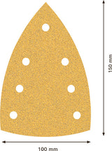 EXPERT C470 Schleifpapier-Set, 100 x 150 mm, K 60/120/180, 10 Stück