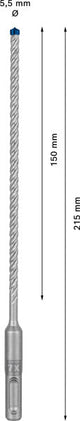 EXPERT SDS plus-7X Hammerbohrer, 5,5 x 150 x 215 mm