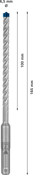 EXPERT SDS plus-7X Hammerbohrer, 6,5 x 100 x 165 mm