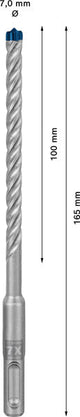EXPERT SDS plus-7X Hammerbohrer, 7 x 100 x 165 mm