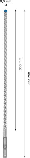 EXPERT SDS plus-7X Hammerbohrer, 8 x 300 x 365 mm