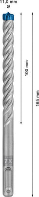 EXPERT SDS plus-7X Hammerbohrer, 11 x 100 x 165 mm