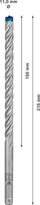EXPERT SDS plus-7X Hammerbohrer, 11 x 150 x 215 mm