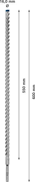 EXPERT SDS plus-7X Hammerbohrer, 16 x 550 x 600 mm